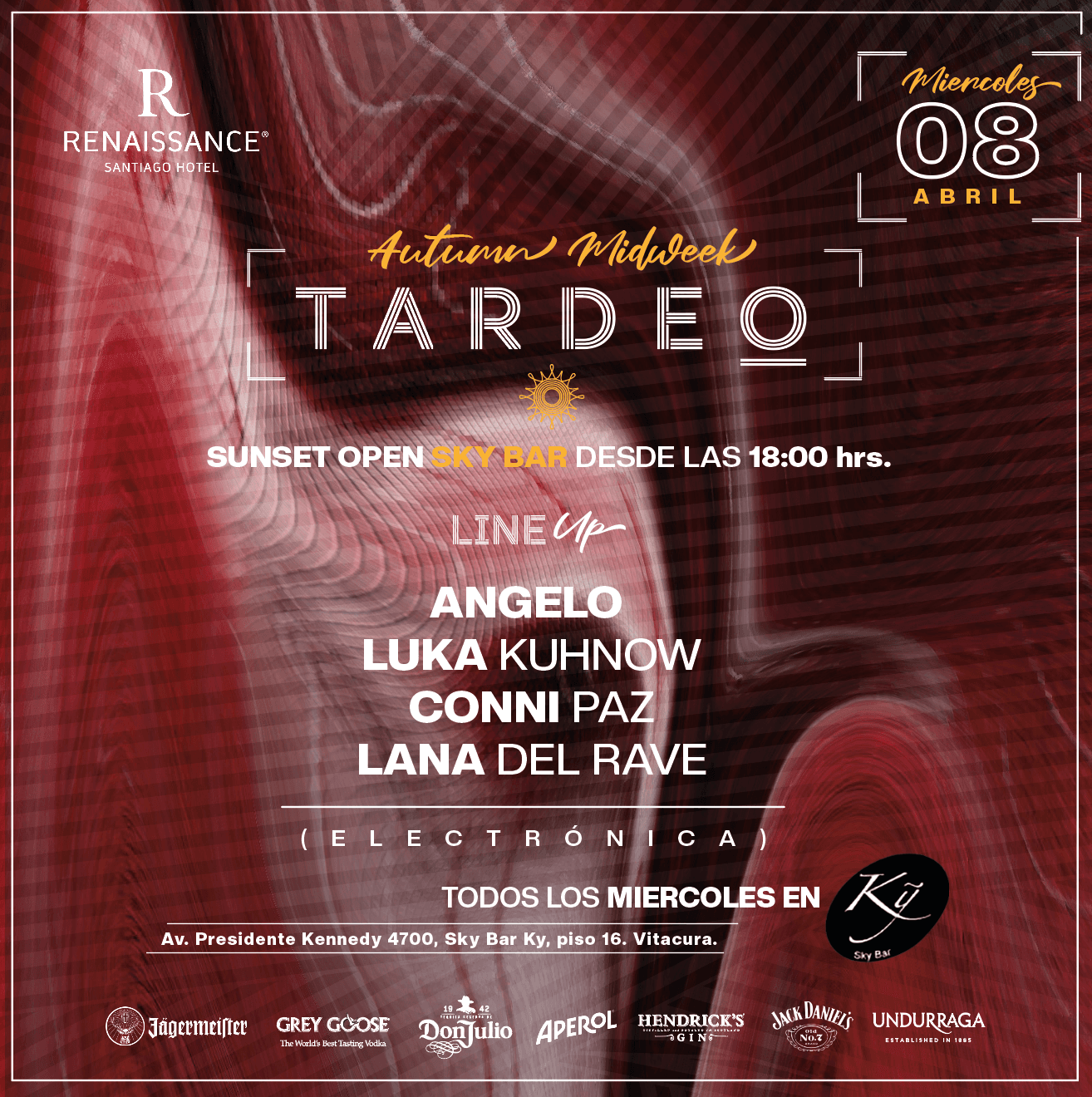 Tardeo by Sky Bar Renaissance Santiago Hotel 08 de Abril image}