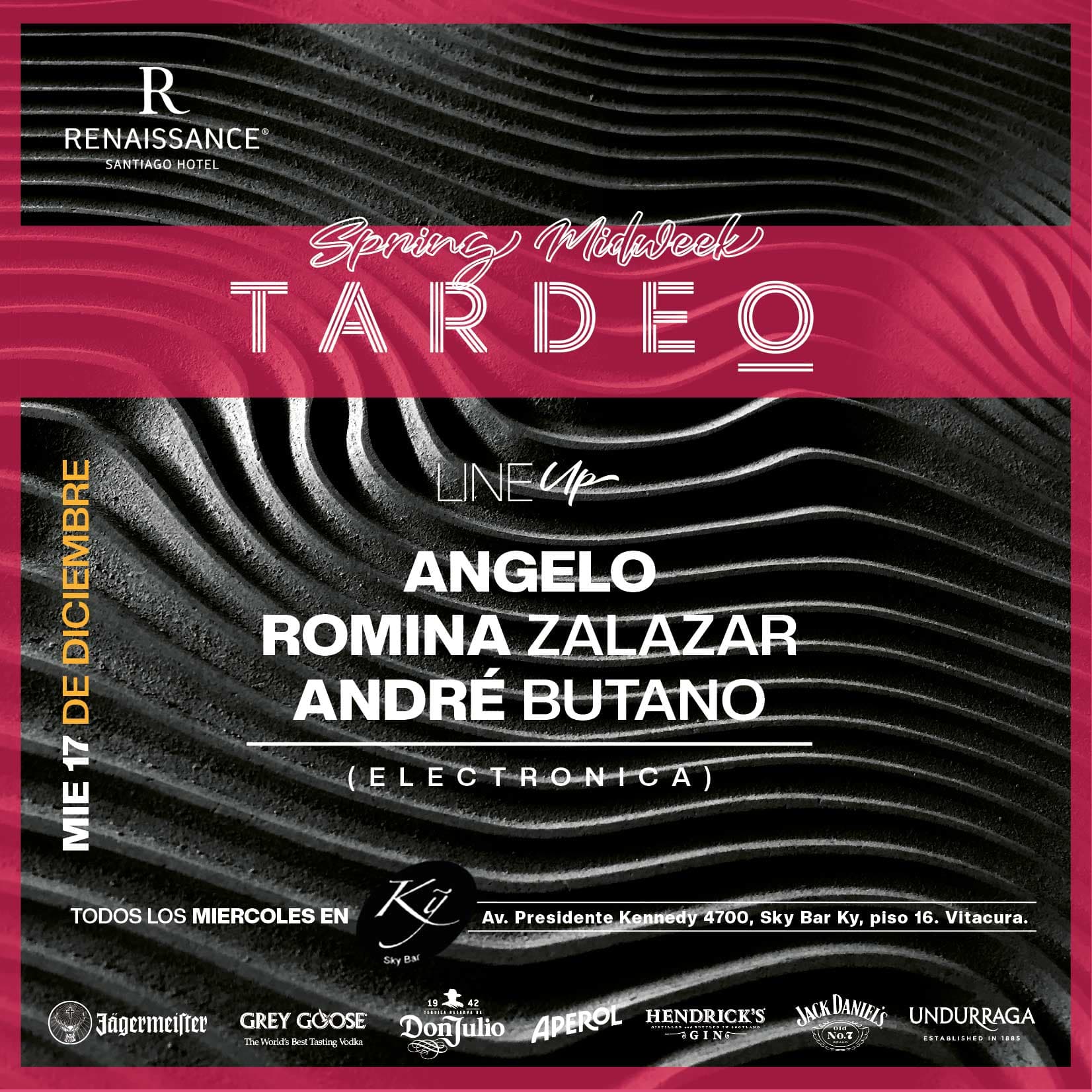 Tardeo by Sky Bar Renaissance Santiago Hotel 17 de Diciembre image}