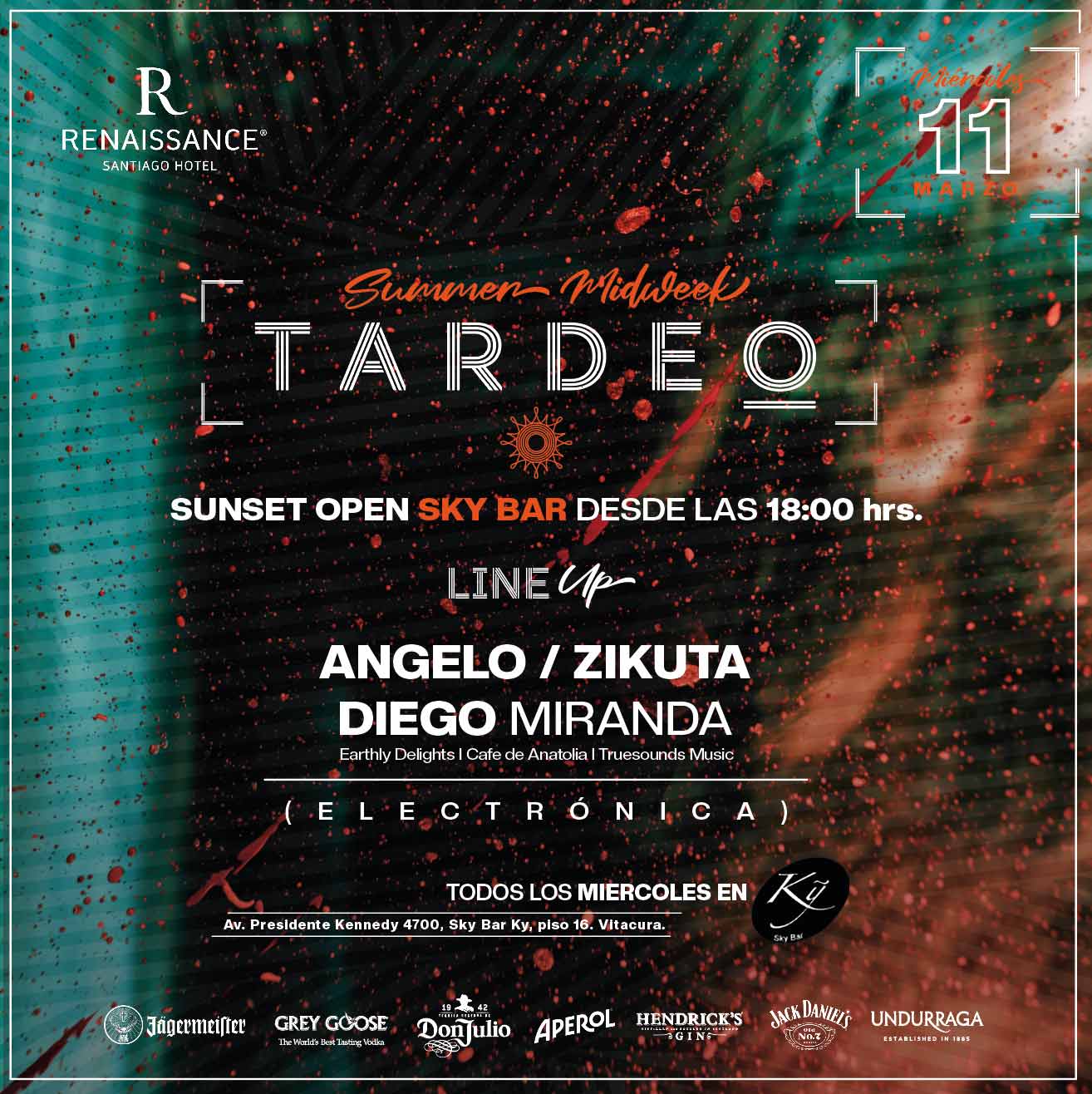 Tardeo by Sky Bar Renaissance Santiago Hotel 18 de Marzo image}