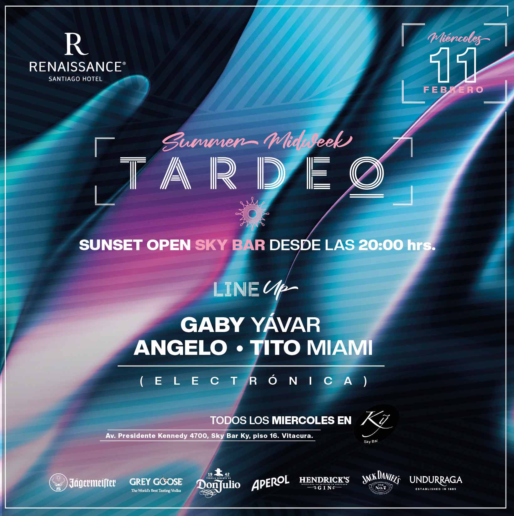Tardeo by Sky Bar Renaissance Santiago Hotel 11 de Febrero image}