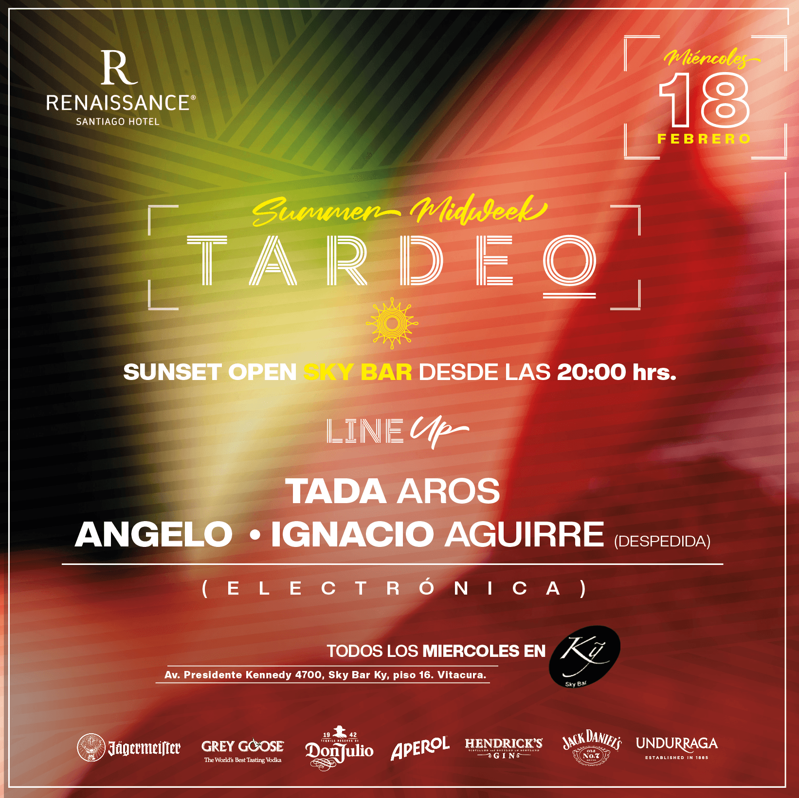 Tardeo by Sky Bar Renaissance Santiago Hotel 18 de Febrero image}