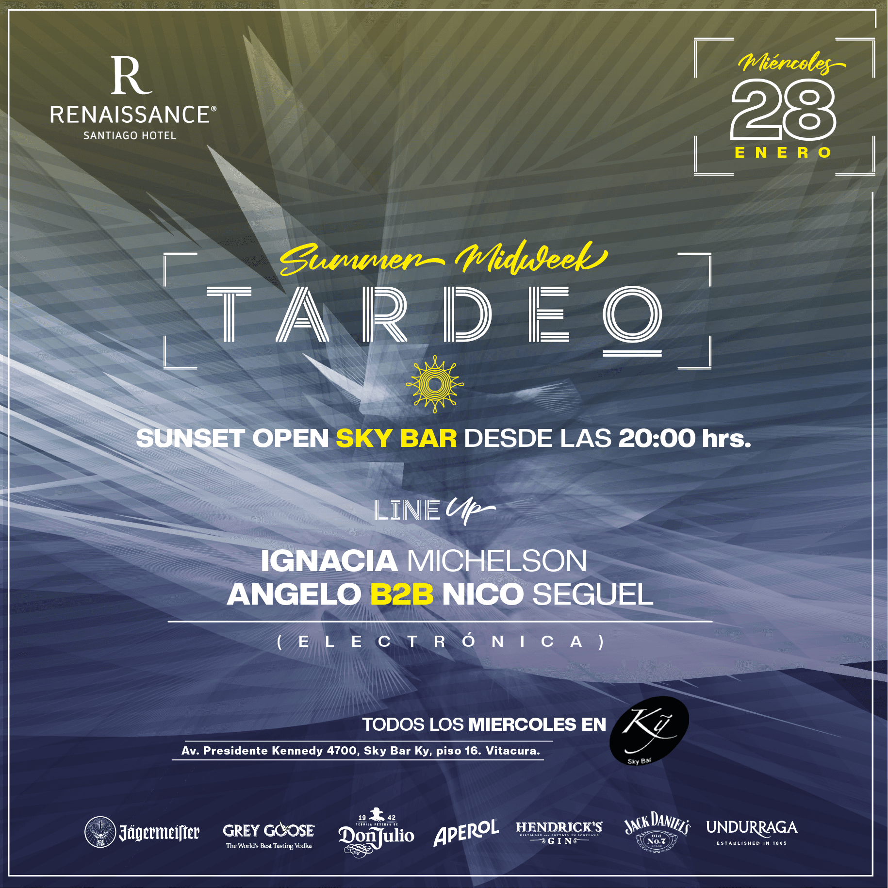 Tardeo by Sky Bar Renaissance Santiago Hotel 28 de Enero image}