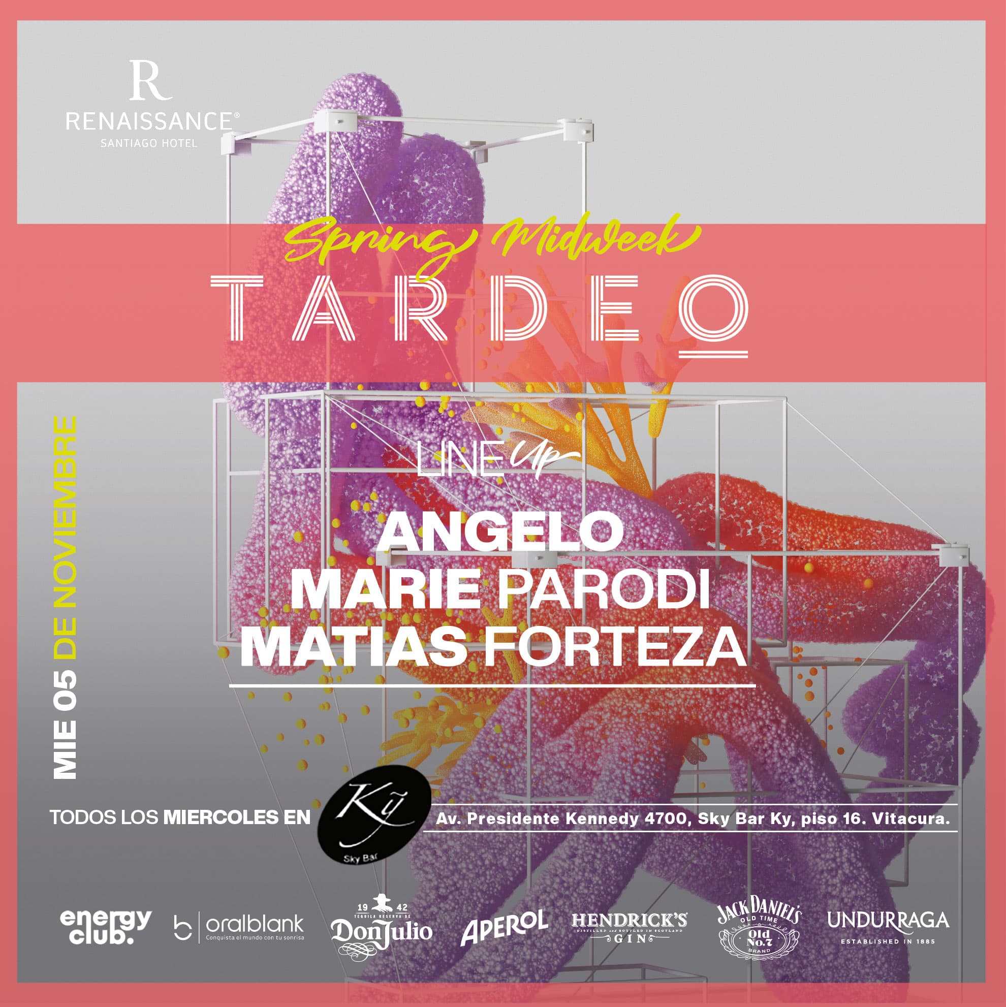 Tardeo by Sky Bar Renaissance Santiago Hotel 05 de Noviembre image}