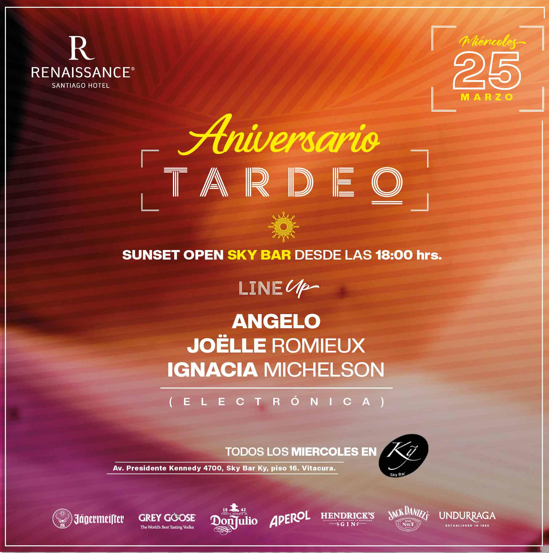 Tardeo by Sky Bar Renaissance Santiago Hotel 25 de Marzo image}