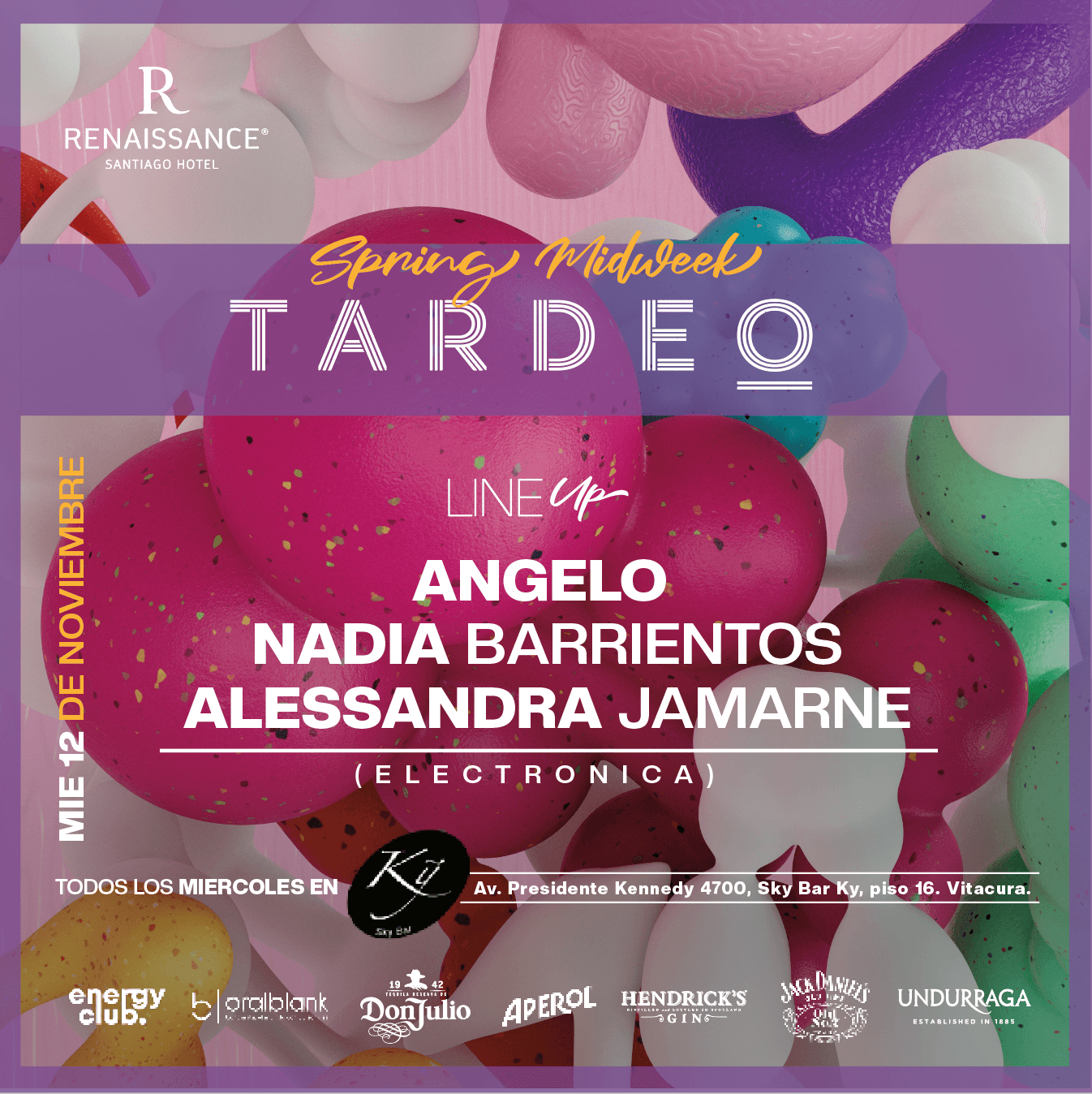Tardeo by Sky Bar Renaissance Santiago Hotel 12 de Noviembre image}