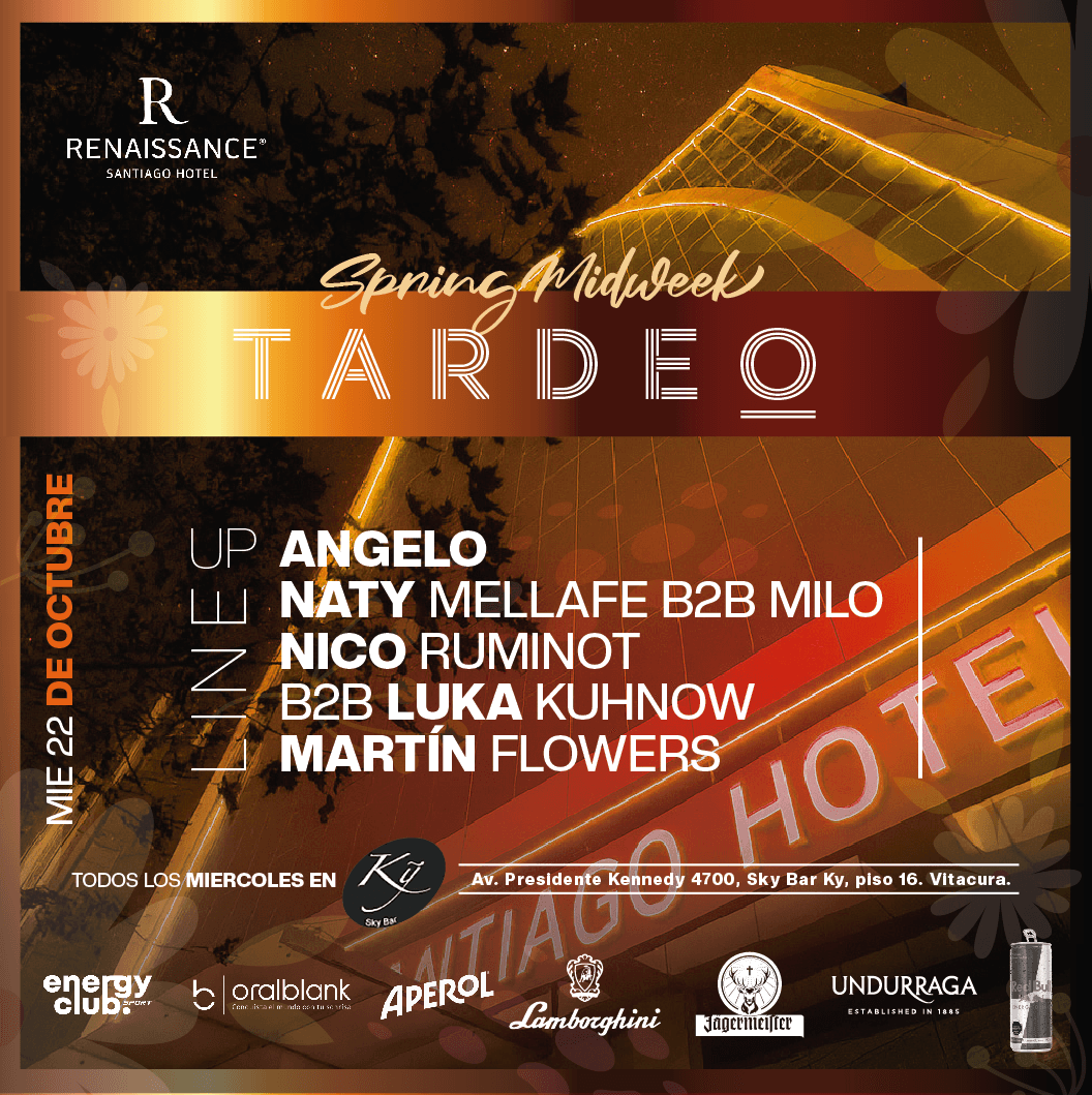 Tardeo by Sky Bar Renaissance Santiago Hotel 22 de Octubre image}