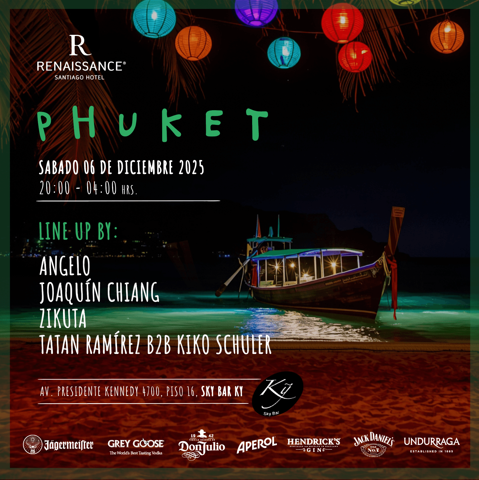 Phuket by Sky Bar Ky Renaissance Santiago Hotel Sábado 06 de Dicembre image}