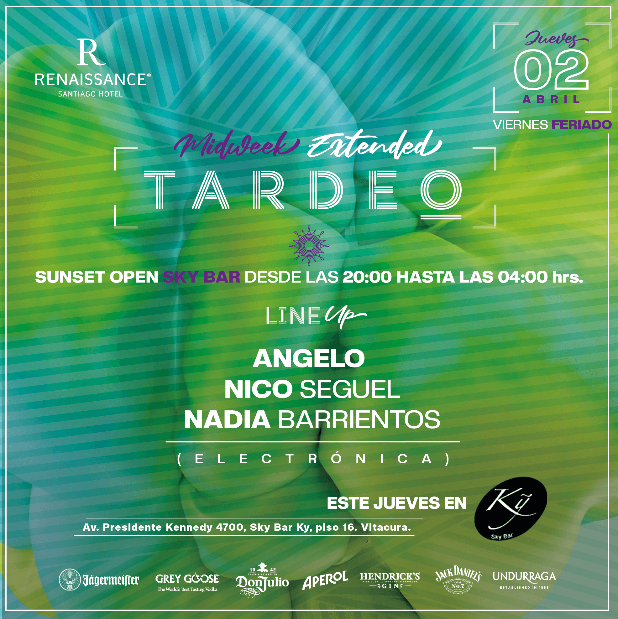 Tardeo by Sky Bar Renaissance Santiago Hotel 02 de Abril 2026 image}